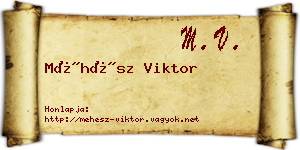 Méhész Viktor névjegykártya